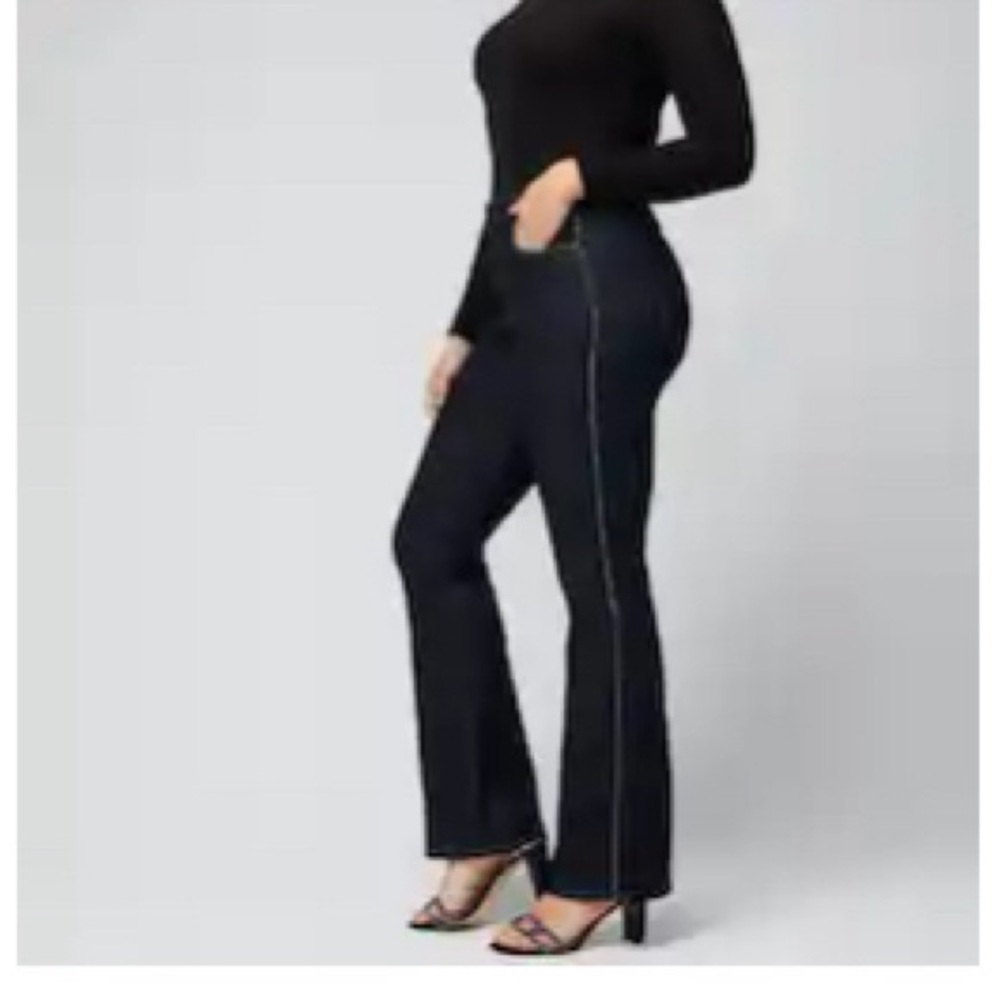 High Rise Sculpt Embellished Flare Jeans